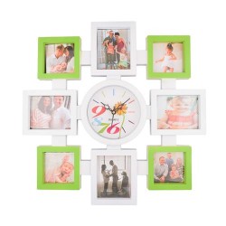 Collage Photo Frame with Wall Clock